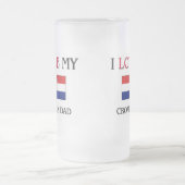 Ik hou van mijn Kroatische vader Matglas Bierpul (Center)