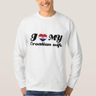 Ik hou van mijn Kroatische vrouw T-shirt