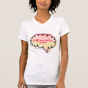 Ik hou van mijn kruidige hersenen t-shirt