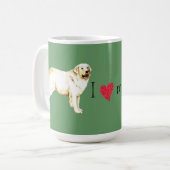 Ik hou van mijn Kuvasz Koffiemok (Voorkant links)