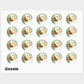 Ik hou van mijn Kuvasz Ronde Sticker (Vel)