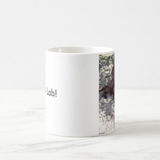 Ik hou van mijn lab. koffiemok (Center)