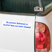 Ik hou van mijn lab. Retriever Bumpersticker (Op Truck)