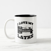 Ik hou van mijn lab (zoals te zien in Cuban Fury) Tweekleurige Koffiemok (Links)