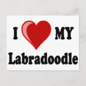Ik hou van mijn labradoedle Dog Briefkaart (Voorkant)