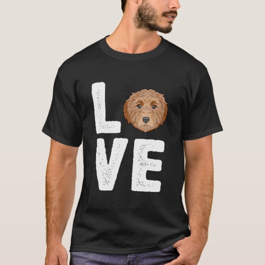 Ik hou van mijn Labradoodle T-shirt (Voorkant)