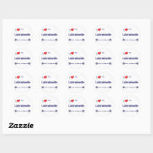 Ik hou van mijn labradoodle (Vrouw) Ronde Sticker (Vel)