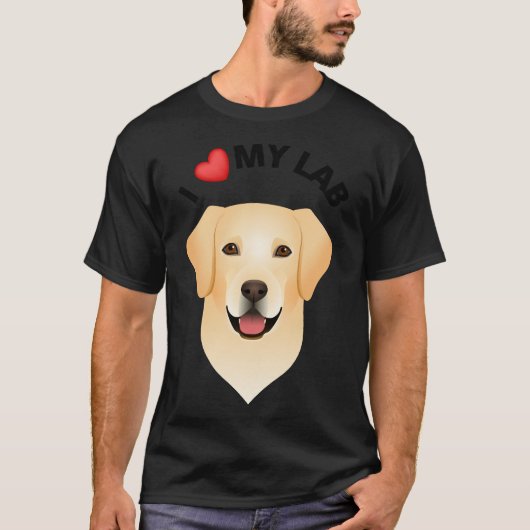 Ik hou van mijn labrador 38 t-shirt (Voorkant)