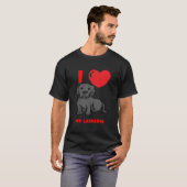 Ik hou van mijn labrador 3 t-shirt (Voorkant volledig)