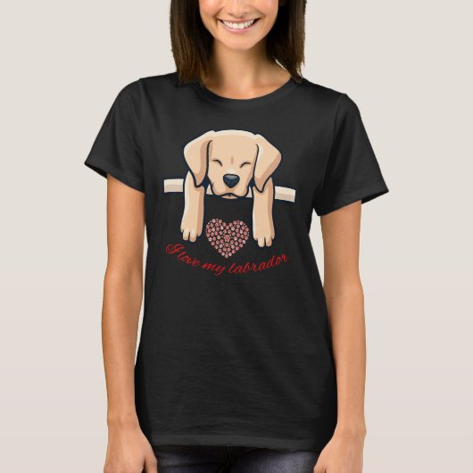 Ik hou van mijn labrador 62 t-shirt (Voorkant)
