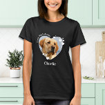 Ik hou van mijn labrador Custom Cute Heart Pet Dog T-shirt<br><div class="desc">Neem je beste vriend mee, overal waar je met dit aangepaste labrador hondenliefhebber shirt voor gezelschapsfoto's gaat! Een moet hebben voor elk hondenliefhebber, hondenmam en hondenvader. Dit shirt citeert "I Love My Labrador" en is leuk en aardig voor je favoriete hondenras... Pas je aan met de favoriete foto en naam...</div>