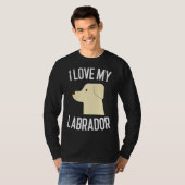 Ik hou van mijn labrador Dog T-shirt (Voorkant volledig)