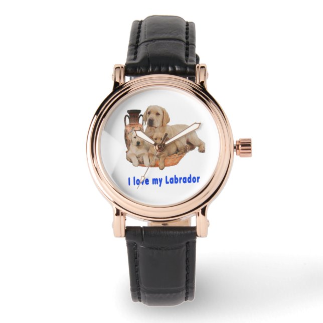 Ik hou van mijn labrador horloge (Voorkant)