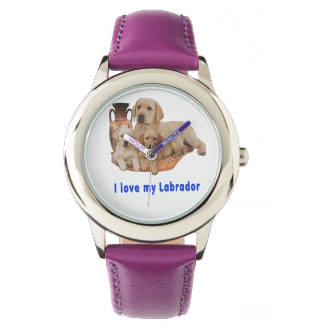 Ik hou van mijn labrador horloges (Voorkant)