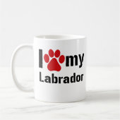 Ik hou van mijn labrador koffiemok (Links)