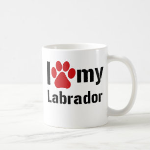 Ik hou van mijn labrador koffiemok