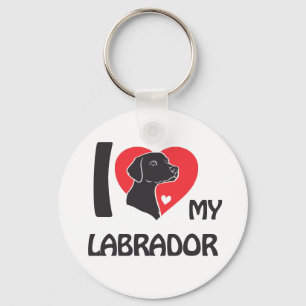 Ik hou van mijn labrador - Loyal Hondenliefhebber Sleutelhanger