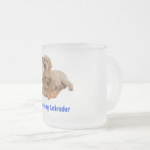 Ik hou van mijn labrador matglas koffiemok (Voorkant rechts)