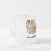 Ik hou van mijn labrador matglas koffiemok (Voorkant links)