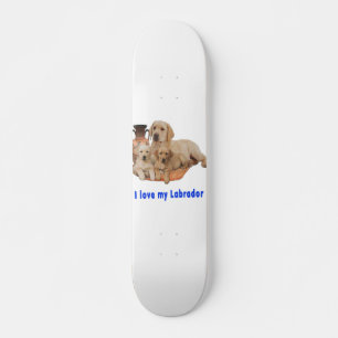 Ik hou van mijn labrador persoonlijk skateboard