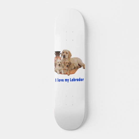 Ik hou van mijn labrador persoonlijk skateboard (Voorkant)