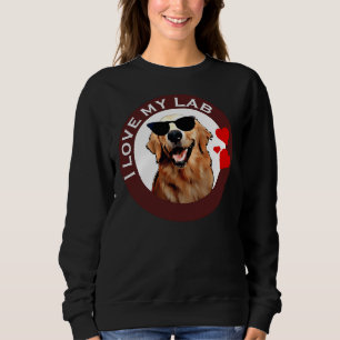 Ik hou van mijn Labrador Retriever Brown Trui