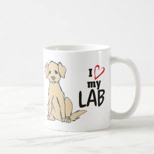 Ik hou van mijn labrador Retriever Koffiemok