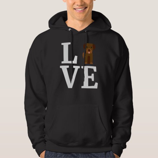 Ik hou van mijn Labrador Retriever Labrador Retrie Hoodie (Voorkant)