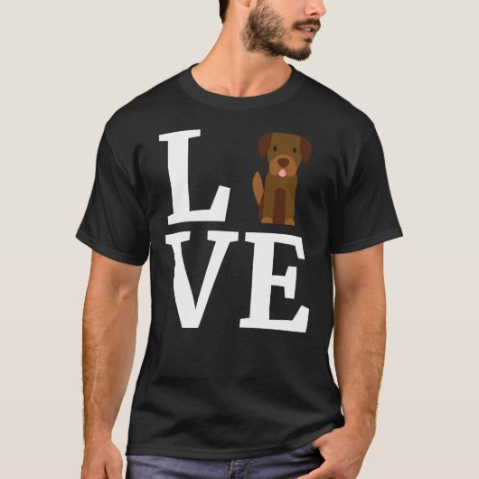 Ik hou van mijn Labrador Retriever Labrador Retrie T-shirt (Voorkant)