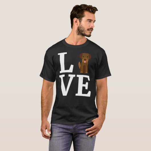Ik hou van mijn Labrador Retriever Labrador Retrie T-shirt (Voorkant volledig)