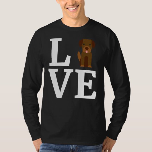Ik hou van mijn Labrador Retriever Labrador Retrie T-shirt (Voorkant)