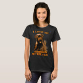 Ik hou van mijn labrador Retriever T-shirt (Voorkant volledig)