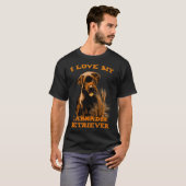 Ik hou van mijn labrador Retriever T-shirt (Voorkant volledig)