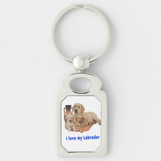 Ik hou van mijn labrador sleutelhanger (Voorkant)