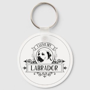 Ik hou van mijn labrador Sleutelhanger