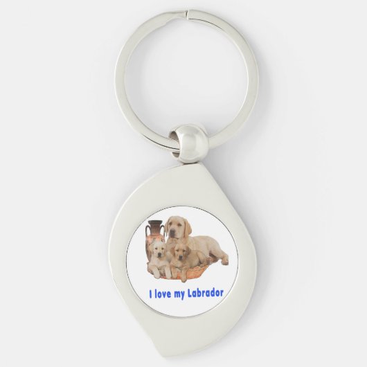 Ik hou van mijn labrador sleutelhanger (Voorkant)