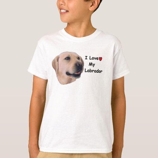 Ik hou van mijn labrador t-shirt (Voorkant)