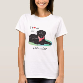 Ik hou van mijn labrador t-shirt