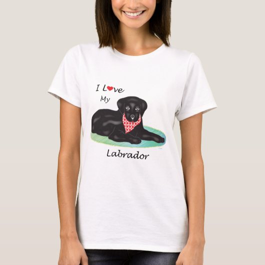 Ik hou van mijn labrador t-shirt (Voorkant)