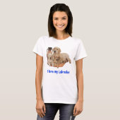 Ik hou van mijn Labrador t-shirts (Voorkant volledig)