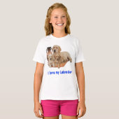 Ik hou van mijn Labrador t-shirts (Voorkant volledig)