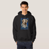 Ik hou van mijn Labrador Tattoo Hoodie (Voorkant volledig)