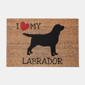 Ik hou van mijn labrador - Welkom Doormat - Labrad Deurmat (Voorkant)