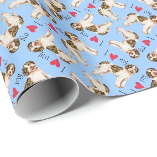 Ik hou van mijn Lagotto Cadeaupapier (Rol Hoek)
