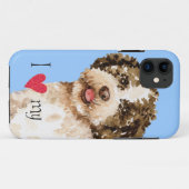 Ik hou van mijn Lagotto Case-Mate iPhone Case (Achterkant (horizontaal))