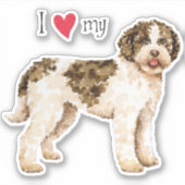Ik hou van mijn Lagotto Romagnolo Vinyl Sticker (Voorkant)