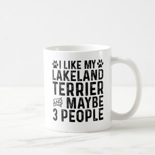 Ik hou van mijn Lakeland Terrier en 3 mensen Koffiemok