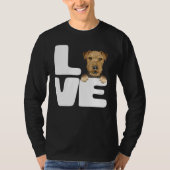 Ik hou van mijn Lakeland Terrier hond T-shirt (Voorkant)