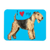 Ik hou van mijn Lakeland Terrier Magneet (Horizontaal)