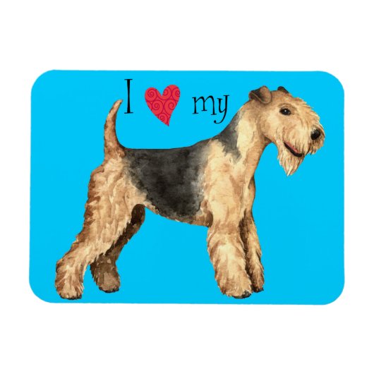 Ik hou van mijn Lakeland Terrier Magneet (Horizontaal)